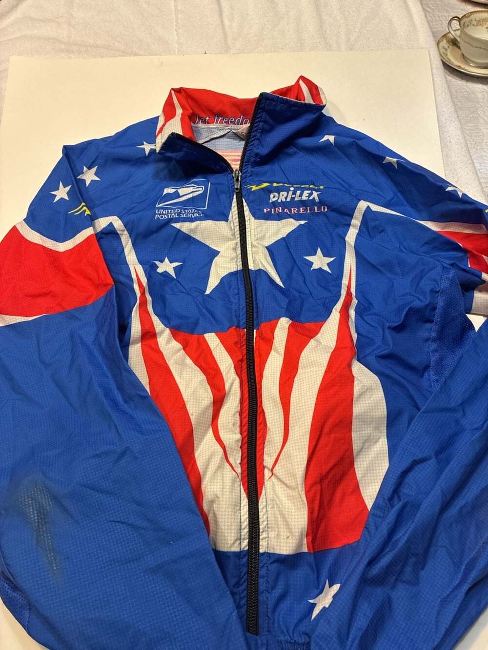 Vintage DeFeet United States Postal Service USPS Pinarello Cycling Windbreaker J